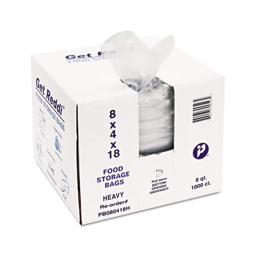 Food Bags, 8 Qt, 1 Mil, 8" X 18", Clear, 1,000-carton