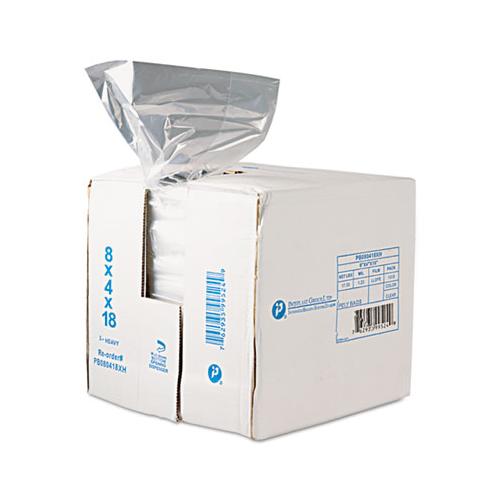 Food Bags, 8 Qt, 0.68 Mil, 8" X 18", Clear, 1,000-carton