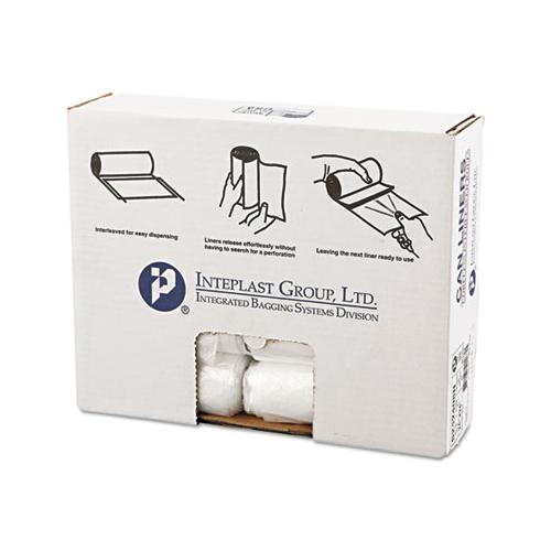 High-density Commercial Can Liners, 10 Gal, 8 Microns, 24" X 24", Natural, 1,000-carton