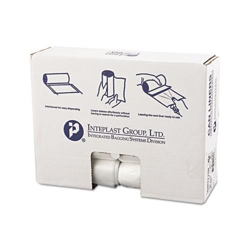 High-density Interleaved Commercial Can Liners, 30 Gal, 13 Microns, 30" X 37", Clear, 500-carton