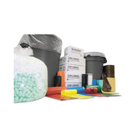 High-density Interleaved Commercial Can Liners, 33 Gal, 11 Microns, 33" X 40", Black, 500-carton