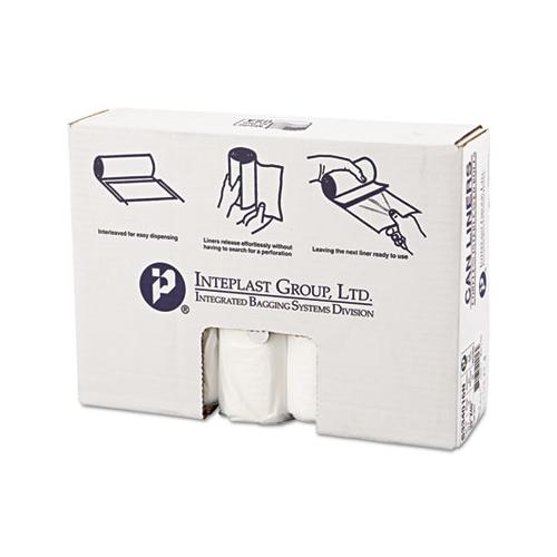 High-density Interleaved Commercial Can Liners, 33 Gal, 16 Microns, 33" X 40", Clear, 250-carton