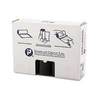 High-density Interleaved Commercial Can Liners, 45 Gal, 16 Microns, 40" X 48", Black, 250-carton