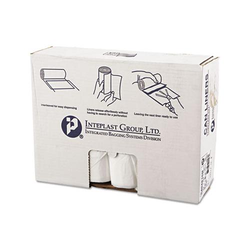 High-density Interleaved Commercial Can Liners, 45 Gal, 16 Microns, 40" X 48", Clear, 250-carton