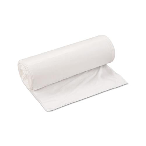 Low-density Commercial Can Liners, 33 Gal, 0.8 Mil, 33" X 39", White, 150-carton