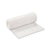 Low-density Commercial Can Liners, 60 Gal, 0.7 Mil, 38" X 58", White, 100-carton