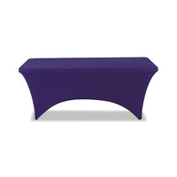 Stretch-fabric Table Cover, Polyester-spandex, 30" X 72", Blue
