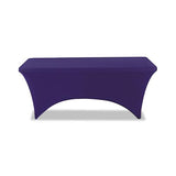 Stretch-fabric Table Cover, Polyester-spandex, 30" X 72", Blue