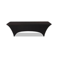 Stretch-fabric Table Cover, Polyester-spandex, 30" X 96", Black