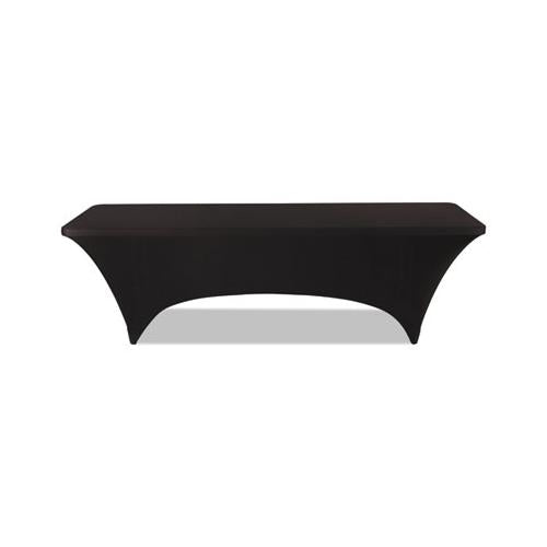 Stretch-fabric Table Cover, Polyester-spandex, 30" X 96", Black