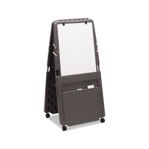 Presentation Flipchart Easel With Dry Erase Surface, Resin, 33w X 28d X 73h, Charcoal