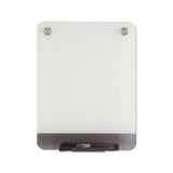 Clarity Glass Personal Dry Erase Boards, Ultra-white Backing, 9 X 12