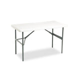 Indestructables Too 1200 Series Folding Table, 48w X 24d X 29h, Platinum