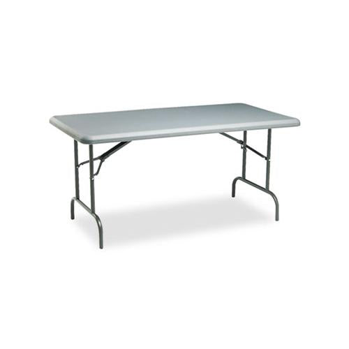 Indestructables Too 1200 Series Folding Table, 60w X 30d X 29h, Charcoal