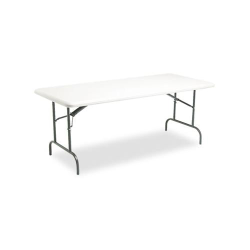 Indestructables Too 1200 Series Folding Table, 72w X 30d X 29h, Platinum