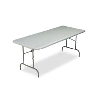 Indestructables Too 1200 Series Folding Table, 72w X 30d X 29h, Charcoal