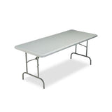 Indestructables Too 1200 Series Folding Table, 72w X 30d X 29h, Charcoal