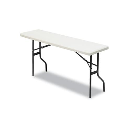 Indestructables Too 1200 Series Folding Table, 60w X 18d X 29h, Platinum