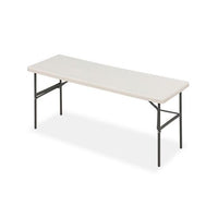 Indestructables Too 1200 Series Folding Table, 72w X 24d X 29h, Platinum