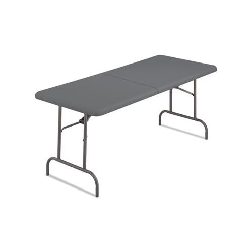 Indestructables Too 1200 Series Bi-fold Table, 60w X 30d X 29h, Charcoal