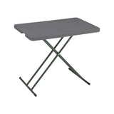 Indestructables Too 1200 Series Resin Personal Folding Table, 30 X 20, Charcoal