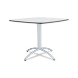 Caféworks Table, 36w X 36d X 30h, Gray-silver