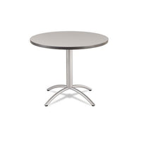 Caféworks Table, 36 Dia X 30h, Gray-silver