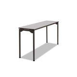 Maxx Legroom Rectangular Folding Table, 60w X 18d X 29-1-2h, Gray-charcoal