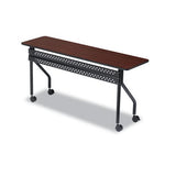 Officeworks Mobile Training Table, 60w X 18d X 29h, Mahogany-black