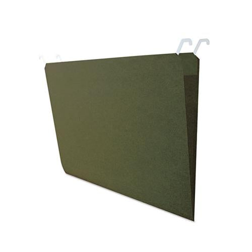Hanging File Folders With Innovative Top Rail, Legal Size, 1-4-cut Tab, Standard Green, 20-pack