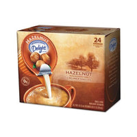 Coffee Creamer, Hazelnut, 0.4375 Oz Liquid, 24-box