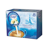 Flavored Liquid Non-dairy Coffee Creamer, French Vanilla, 0.4375 Oz Cup, 24-box