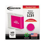 Remanufactured Magenta Ink, Replacement For Brother Lc51m, 400 Page-yield