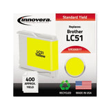 Remanufactured Yellow Ink, Replacement For Brother Lc51y, 400 Page-yield