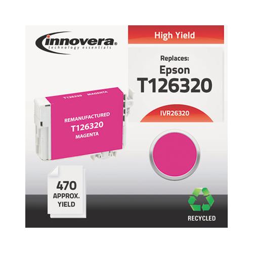 Remanufactured Magenta Ink, Replacement For Epson 126 (t126320), 470 Page-yield