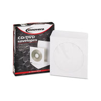 Cd-dvd Envelopes, Clear Window, White, 50-pack