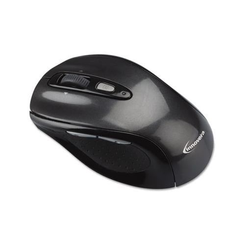 Wireless Optical Mouse With Micro Usb, 2.4 Ghz Frequency-32 Ft Wireless Range, Left-right Hand Use, Gray-black