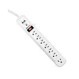 Surge Protector, 7 Outlets, 4 Ft Cord, 1080 Joules, White