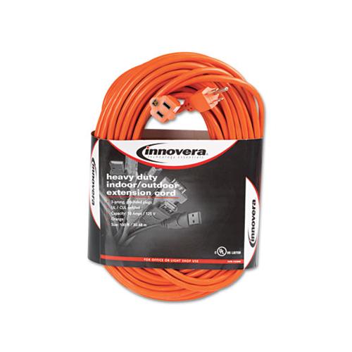 Indoor-outdoor Extension Cord, 100ft, Orange