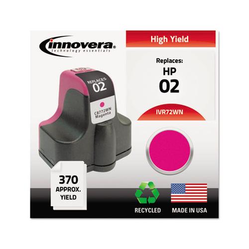 Remanufactured Magenta Ink, Replacement For Hp 02 (c8772wn), 370 Page-yield