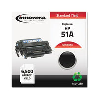 Remanufactured Black Toner, Replacement For Hp 51a (q7551a), 6,500 Page-yield