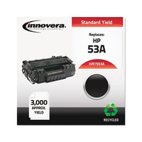 Remanufactured Black Toner, Replacement For Hp 53a (q7553a), 3,000 Page-yield