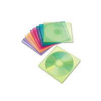 Slim Cd Case, Assorted Colors, 10-pack