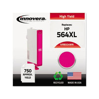 Remanufactured Magenta High-yield Ink, Replacement For Hp 564xl (cb324wn), 750 Page-yield