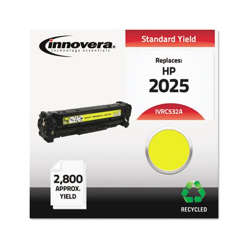 Remanufactured Yellow Toner, Replacement For Hp 304a (cc532a), 2,800 Page-yield