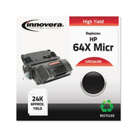 Remanufactured Black High-yield Micr Toner, Replacement For Hp 64xm (cc364xm), 24,000 Page-yield