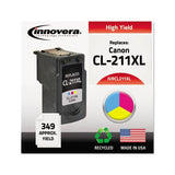 Remanufactured Tri-color High-yield Ink, Replacement For Canon Cl-211xl (2975b001), 349 Page-yield