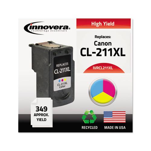 Remanufactured Tri-color High-yield Ink, Replacement For Canon Cl-211xl (2975b001), 349 Page-yield