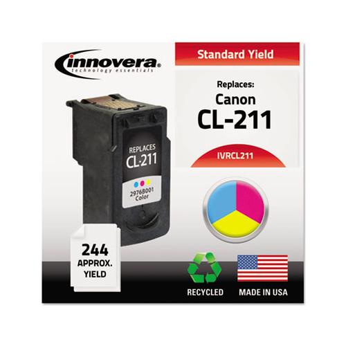 Remanufactured Tri-color Ink, Replacement For Canon Cl-211 (2976b001), 244 Page-yield