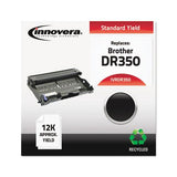 Remanufactured Black Drum Unit, Replacement For Brother Dr350, 12,000 Page-yield